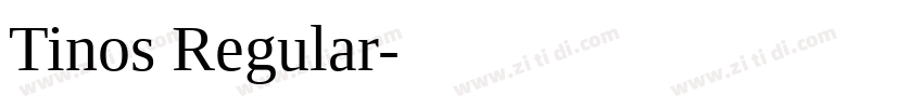 Tinos Regular字体转换